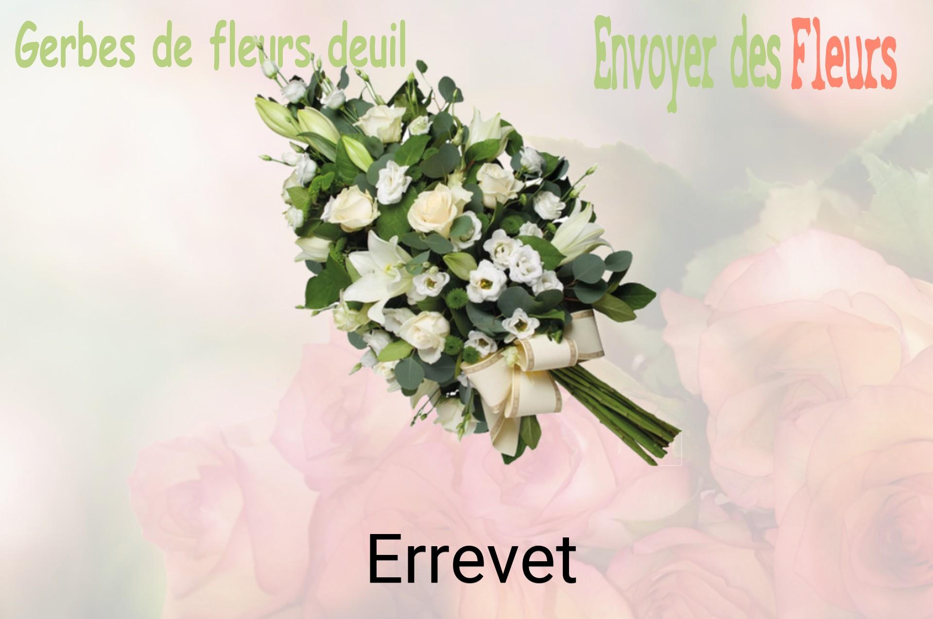 Gerbe de fleurs de deuil livrée à Errevet